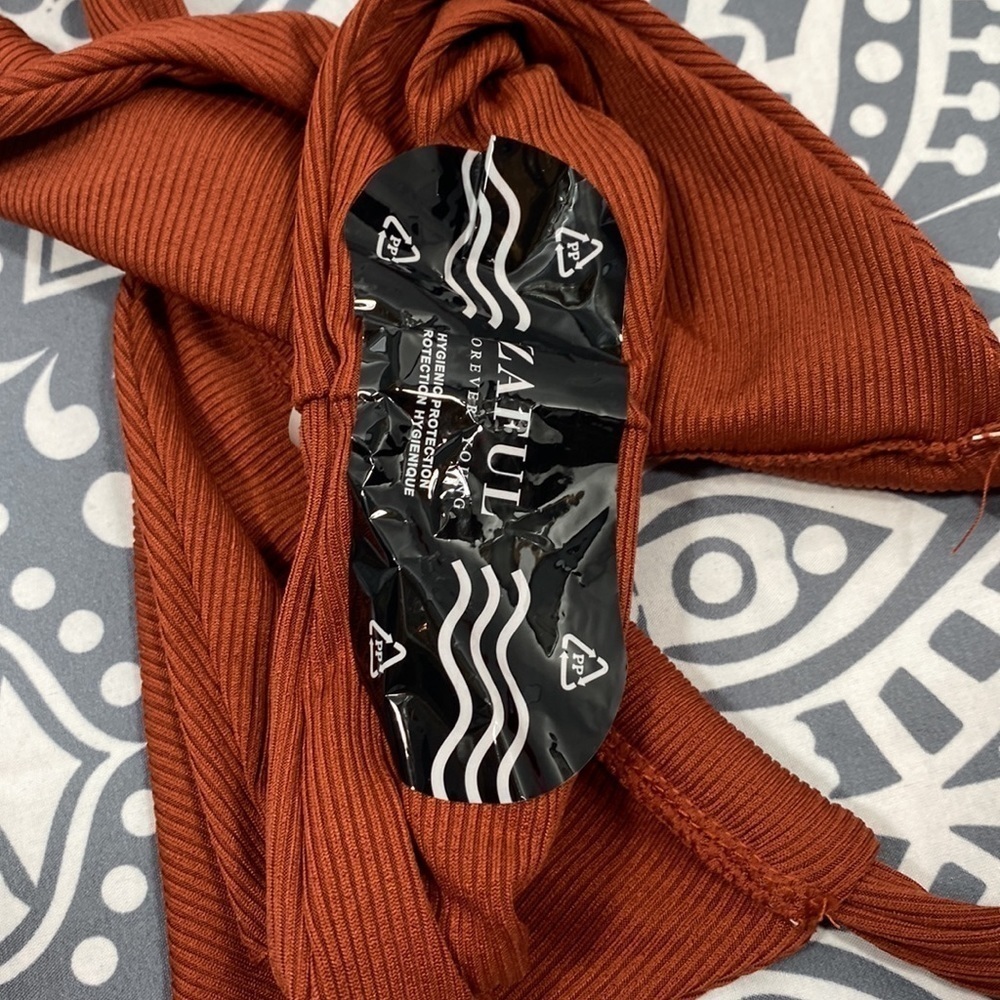 NWT Zaful rust brown 2 Pc bikini - Picture 11 of 12